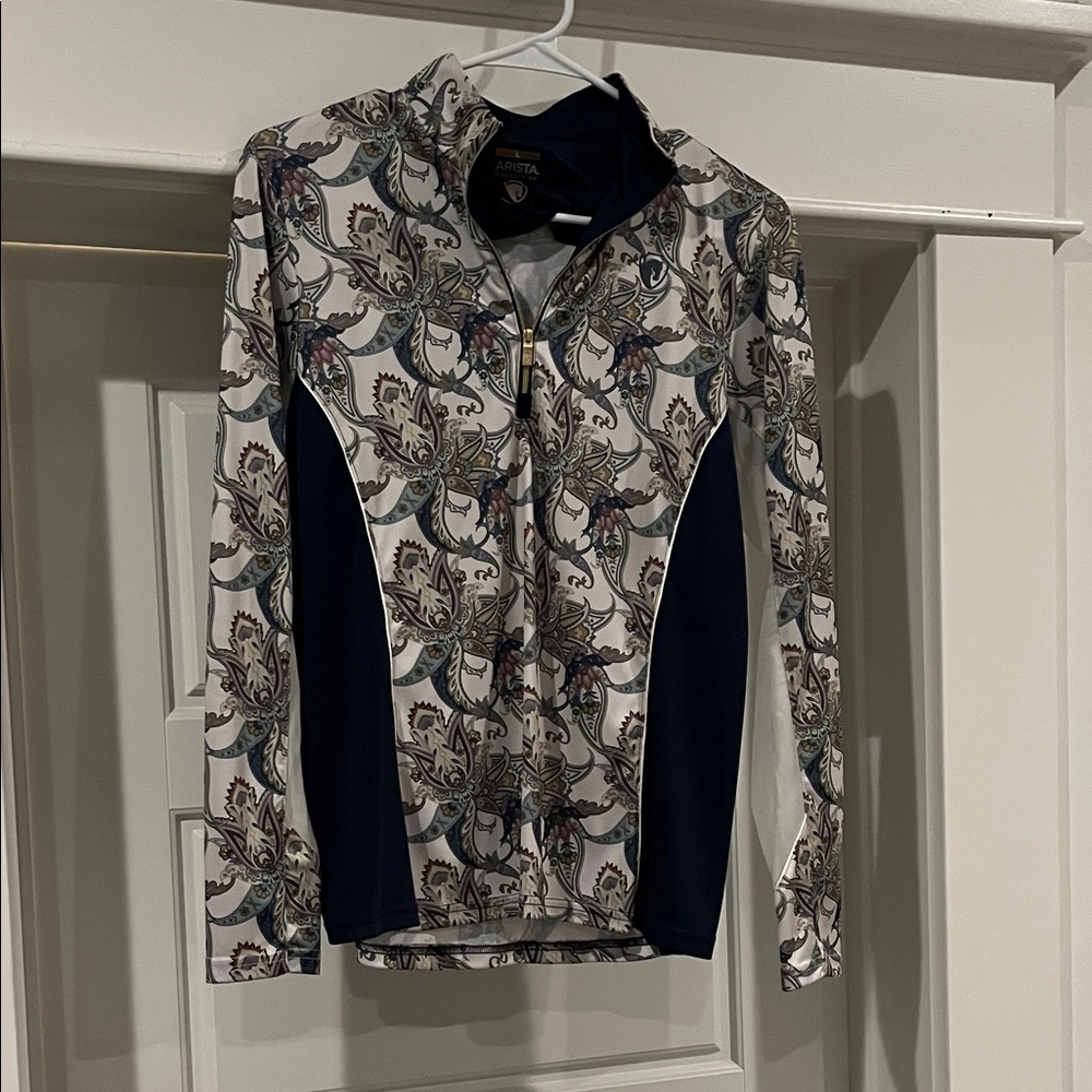 Arista Navy and Paisley 1/4 Zip